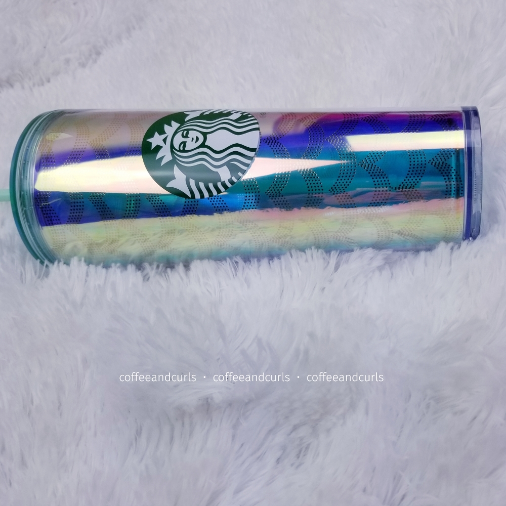 Starbucks Iridescent Geometric Scale Cold Cup NWT - Picture 5 of 12